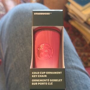 Starbucks Pink Cold Cup Key Chain